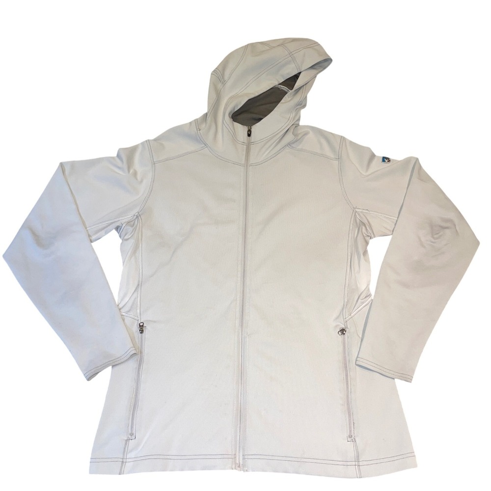 Kuhl Womens Gray Full Zip Hoodie Performance Jacket Activewear Gorpcore Small - Picture 2 of 13